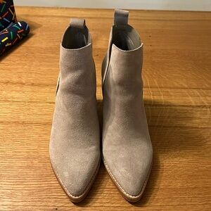 Dolce Vita taupe suede ankle boots